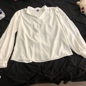 Nicer button down white too never worn